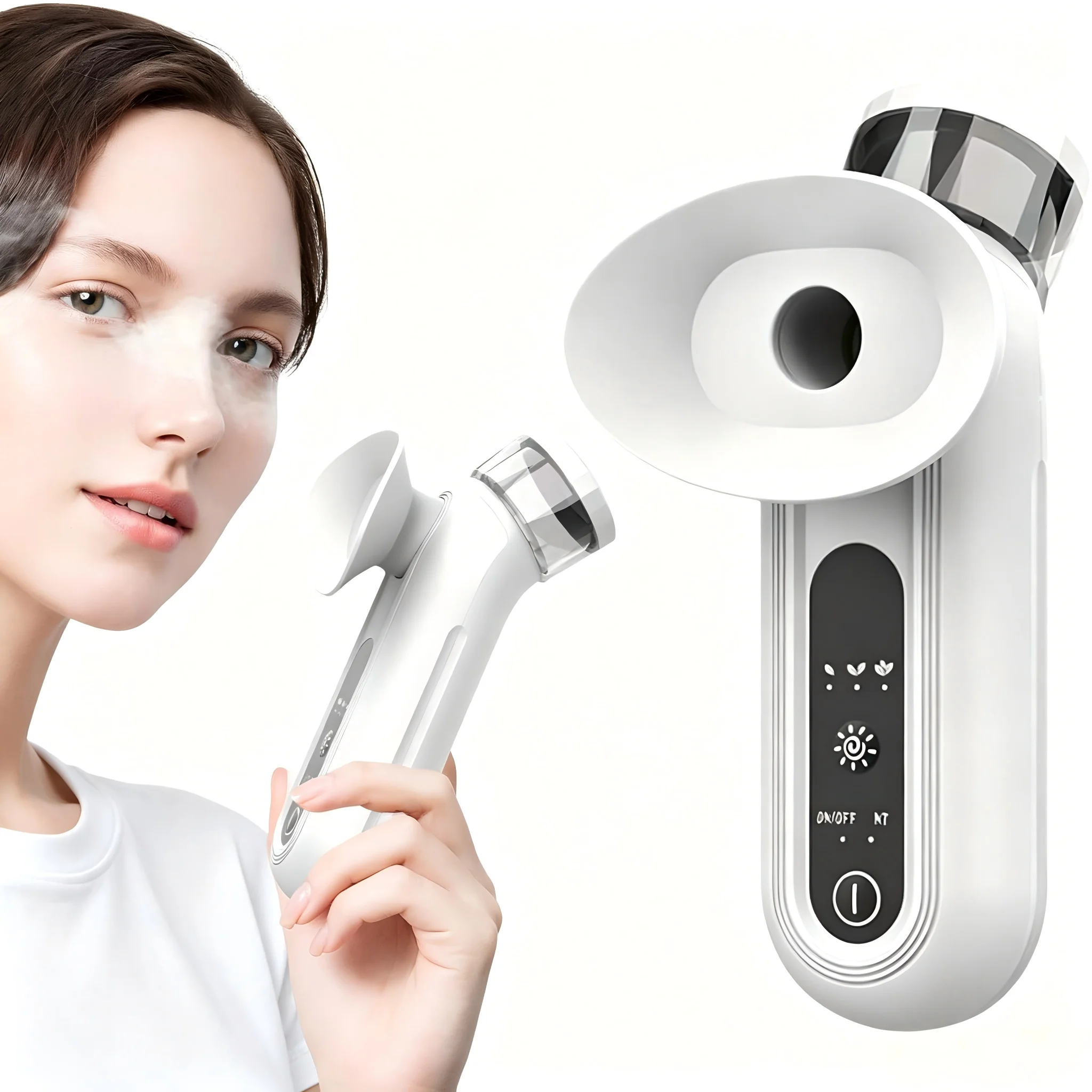 (branco) Pulverizador De Vapor Ocular Portátil