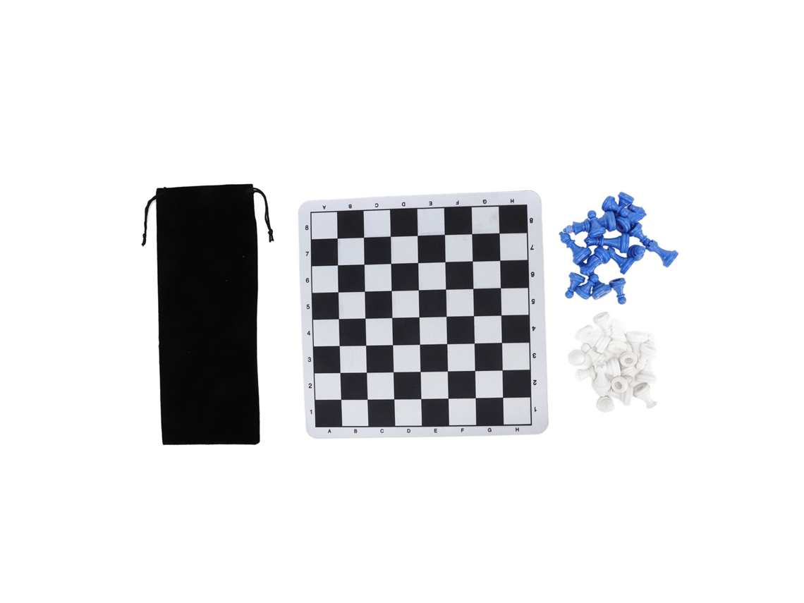Peças De Xadrez Laxiscreed Com Rei De 1.89 Polegadas Azul E Branco De Alta Qualidade