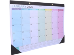 Calendário De Parede Mensal Em Inglês, Planejador Minimalista Para Escritório, Casa E Escola Gokoco