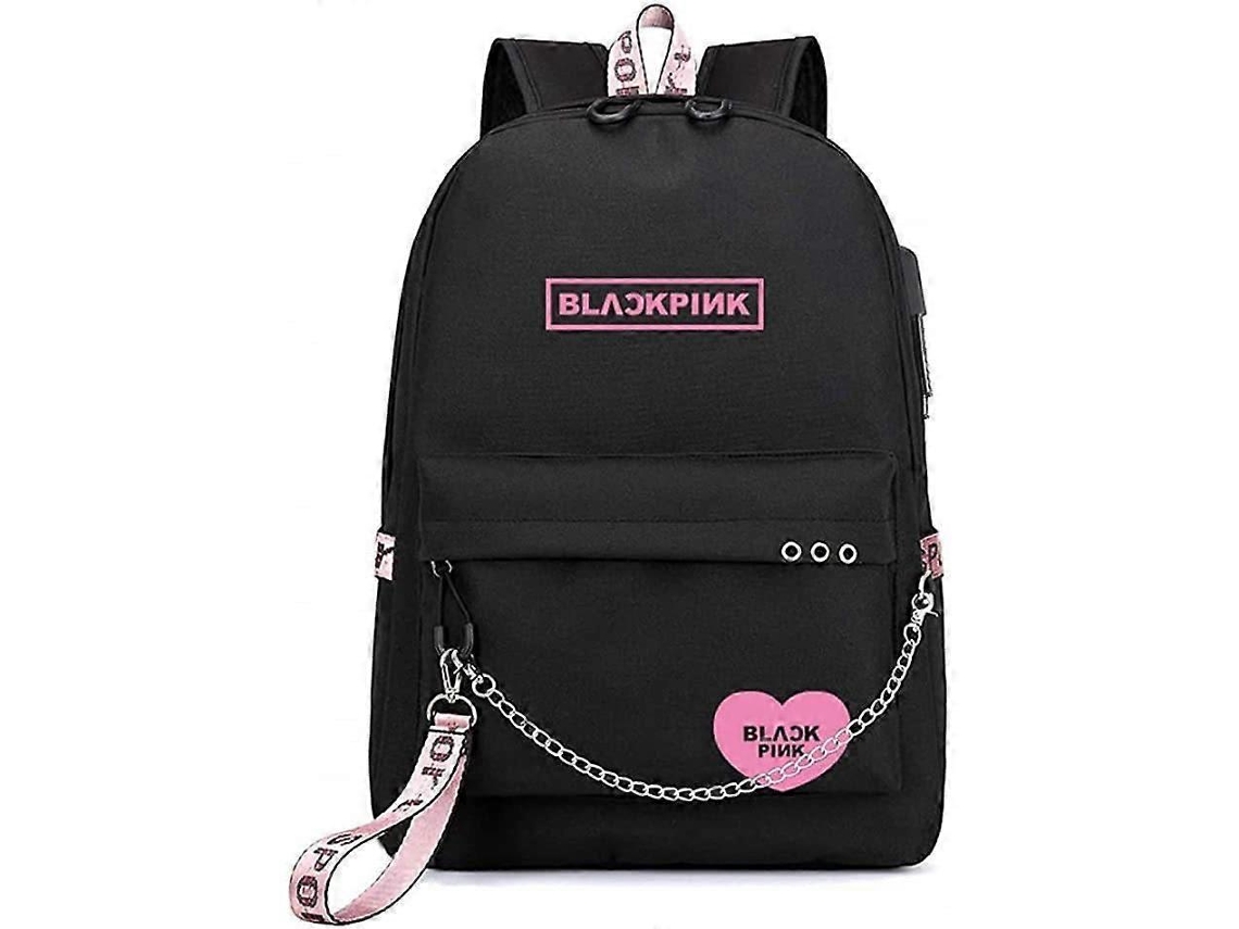 Mochila Blackpink, Recarregável Usb, Escolar Para Estudantes Db Aquaforge