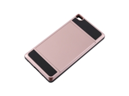 Capa deslizante com slot para cartão para Huawei P8, resistente a impacto EOOCOO