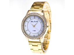 Reloj De Pulsera Unisex Casual Con Piedras Strass De Acero Zhoulianfa
