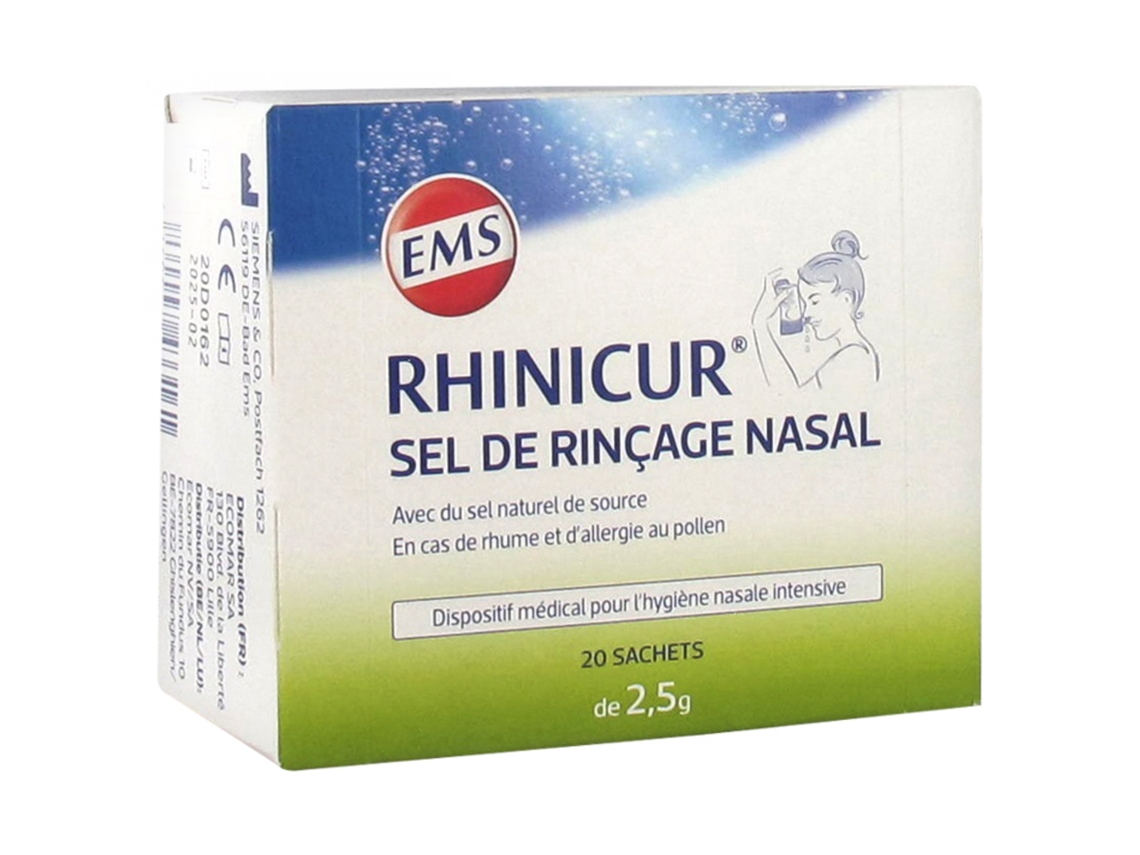 Sal para Enxágue Nasal 20 Sachês RHINICUR