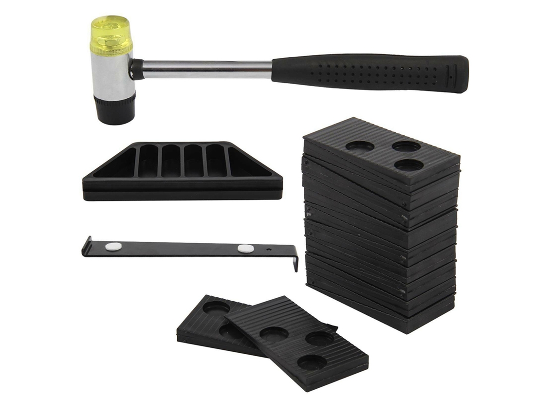 Kit De Acessórios Para Instalação De Pisos De Madeira Com Barra De Extração E Martelo De Duas Cabeças Para Pisos Laminados 7-15mm