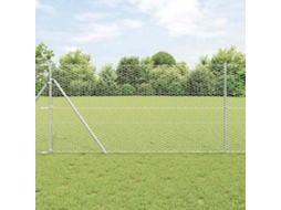 Vidaxl Cerca Hexagonal Prateado 1,2 X 100 M Aço Galvanizado