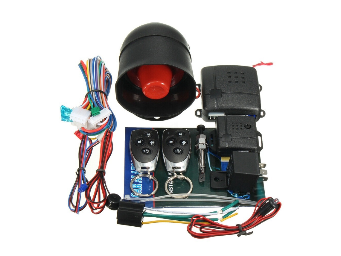 Sistema De Alarme Automóvel  130db Com 2 Comandos 3 Canais*
