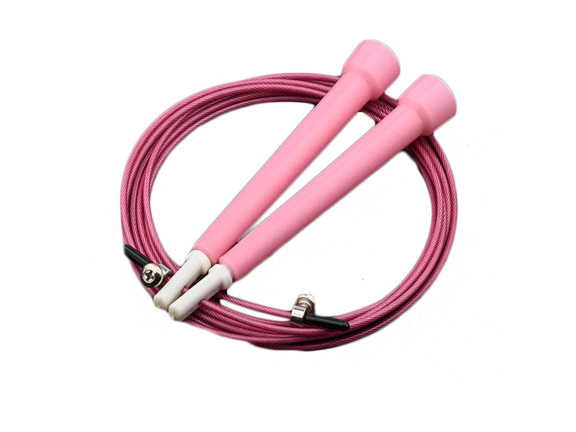 Corda de Pular com Rolamento Universal Rosa