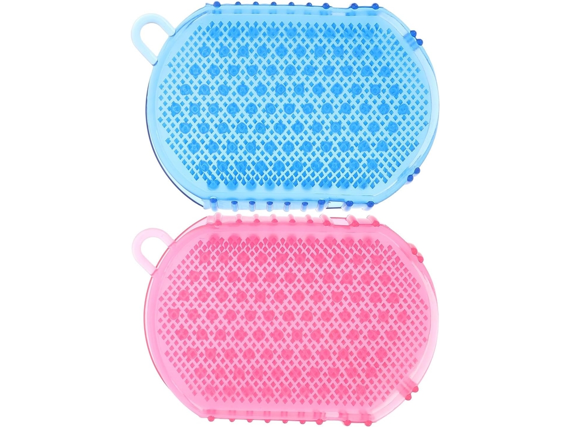 Conjunto De 2 Escovas Massagem Dupla Face, Multifuncionais, Leves E À Prova D Água, Para Banho E Ducha, Estimulação Dos