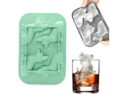 Forma De Gelo Em Forma De Corgi, Silicone De Qualidade Alimentar, Ideais Para Cocktails De Whisky, Conhaque,sumos. Verde Hexinyigjly