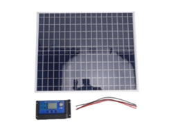 Painel solar de polissilício de 22 W, adequado para uso externo e para fornecimento de energia de emergência doméstica.