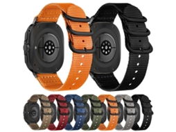 Pulseira De Nylon Preta Com Fivela De Anel Duplo, Cor Única, Para Samsung Galaxy Watch Ultra 47mm / Ultra 2025