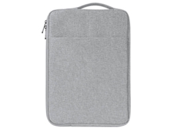 Capa Para Laptop Com Vários Bolsos Para Computadores De 14 A 15,4, Poliéster Durável Com Forro Macio, Bolsa Protetora Portátil Cinza.