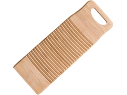 Tábua De Lavar Roupa Bambu Prática E Ecológica, Compacta, Retangular, Ferramenta Manual Fácil De Usar, Ideal Para Lavar