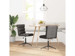 Vidaxl Cadeiras De Jantar 2 Pcs Couro Artificial Preto