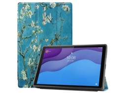 Capa dupla para Lenovo Tab M10 HD Gen 2, estampa Flor de Pêssego