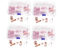 Conjunto De 4 Clips Metal Para Encadernação Villcase. Alfinetes