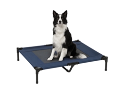 Cama Elevada Pet com Tecido Oxford Microperfurado, Estrutura Aço