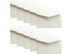 100 Envelopes De Papel Multifuncionais Cor Marfim Para Correspondência Comercial, Armazenamento De Documentos E Transporte De Dinheiro.