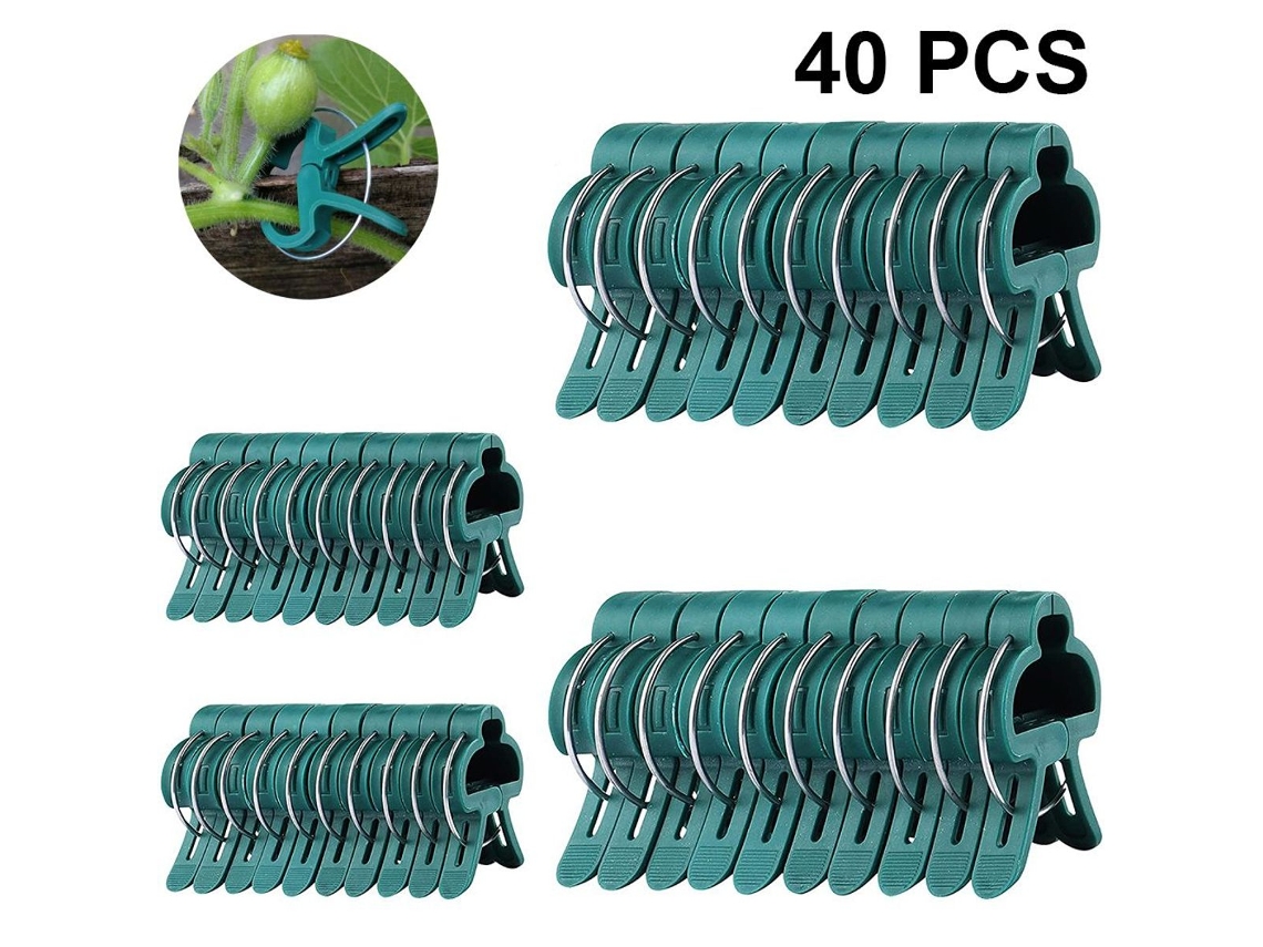 Pacote com 40 Grampos AQUAFORGE para suporte de plantas e tomates
