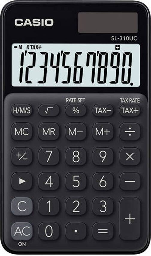 Calculadora Básica CASIO SL-310UC-BK Preto (10 dígitos)