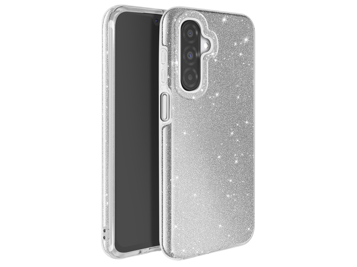 Capa Brilhante Antichoques Para Samsung Galaxy A26 Avizar Acrílico Prateado