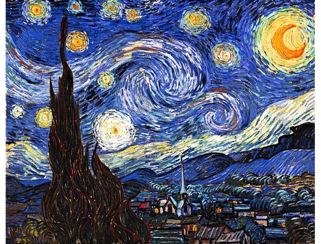 Quadro LEGENDARTE Noite Estrelada - Vincent Van Gogh (40x50 cm)