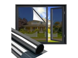 Película Térmica 2 Peças Anti Olhares Proteção Solar 60x100cm Pet Prata Tommy01
