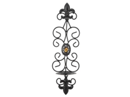 Porta Velas de Pared Retro Con Diamantes para Decoración de Sala Y Dormitorio