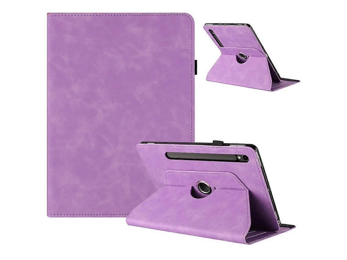 Capa Para Tablet Compatível Com Samsung Galaxy Tab S10 Fe / S9 Fe / S9, Com Suporte Giratório E Cor Sólida Em Couro Pu.