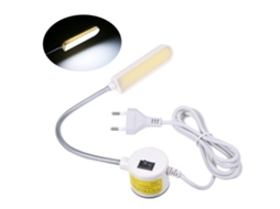 Luz para Máquina de Costura Cob 6w Base Fixa Tubo Flexível Goose Neck Ac110 250v