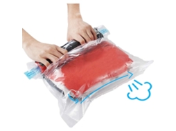 Conjunto De 9 Sacos Viagem Para Roupas, Armazenamento A Vácuo, Compressão Por Enrolamento, Sem Necessidade Aspirador Ou Bomba.