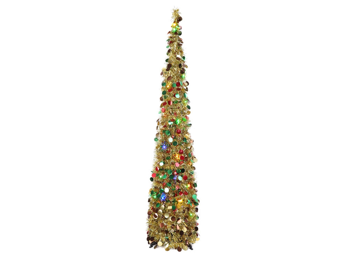Árvore De Natal Dobrável Laxiscreed Com Acabamento Dourado - Diy E Presente Natalício Perfeito