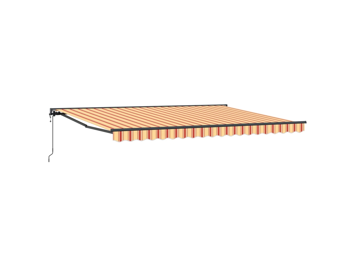 Conjunto 1 Toldo Retrátil Vidaxl Antracite Alumínio (4 × 3,5 M)