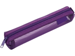 Conjunto de 5 Estojos Organizadores com Zíper, Mini, Simples, Transparentes, em Tela, Portáteis e Fofos para Artigos de Papelaria e Escritório.