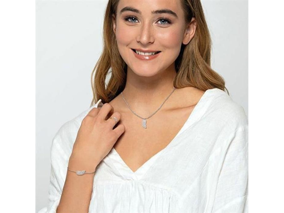 Vela Aromática De 35h Com Colar De Aço Asa De Anjo Erjc Lilwing Engelsrufer