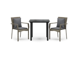 Garden Dining Set, Garden Dining Sets Vidaxl Cinzeto Rattan / Vime (80 Cm Table Length)