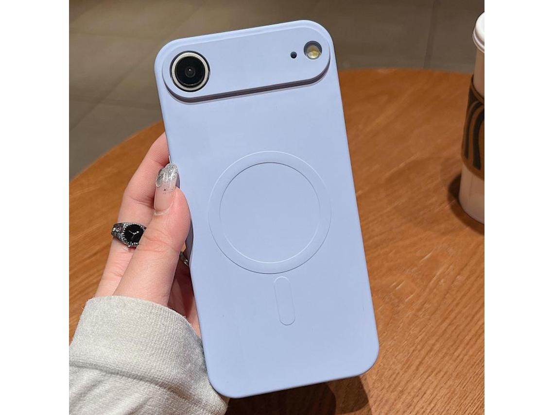 Capa Para Iphone 17 Air - Silicone Líquido De Cor Sólida Com Ímã Magsafe