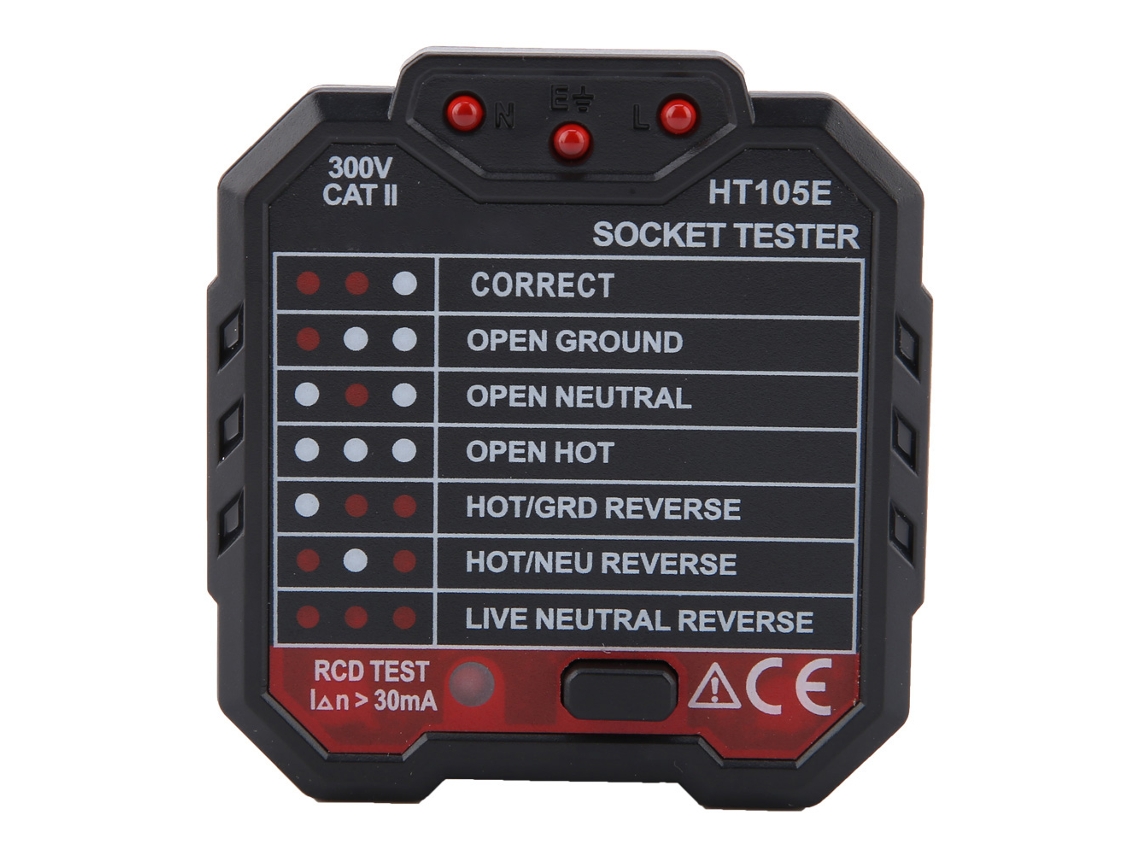 Testador De Tomada E Verificador Elétrico