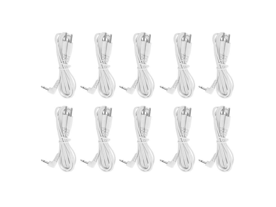 Cabo De Eletrodo De Pino 2 Em 1 Dc 2,5 Mm 1,2 M 10 Peças Para Máquina De Fisioterapia Tens Aquaforge