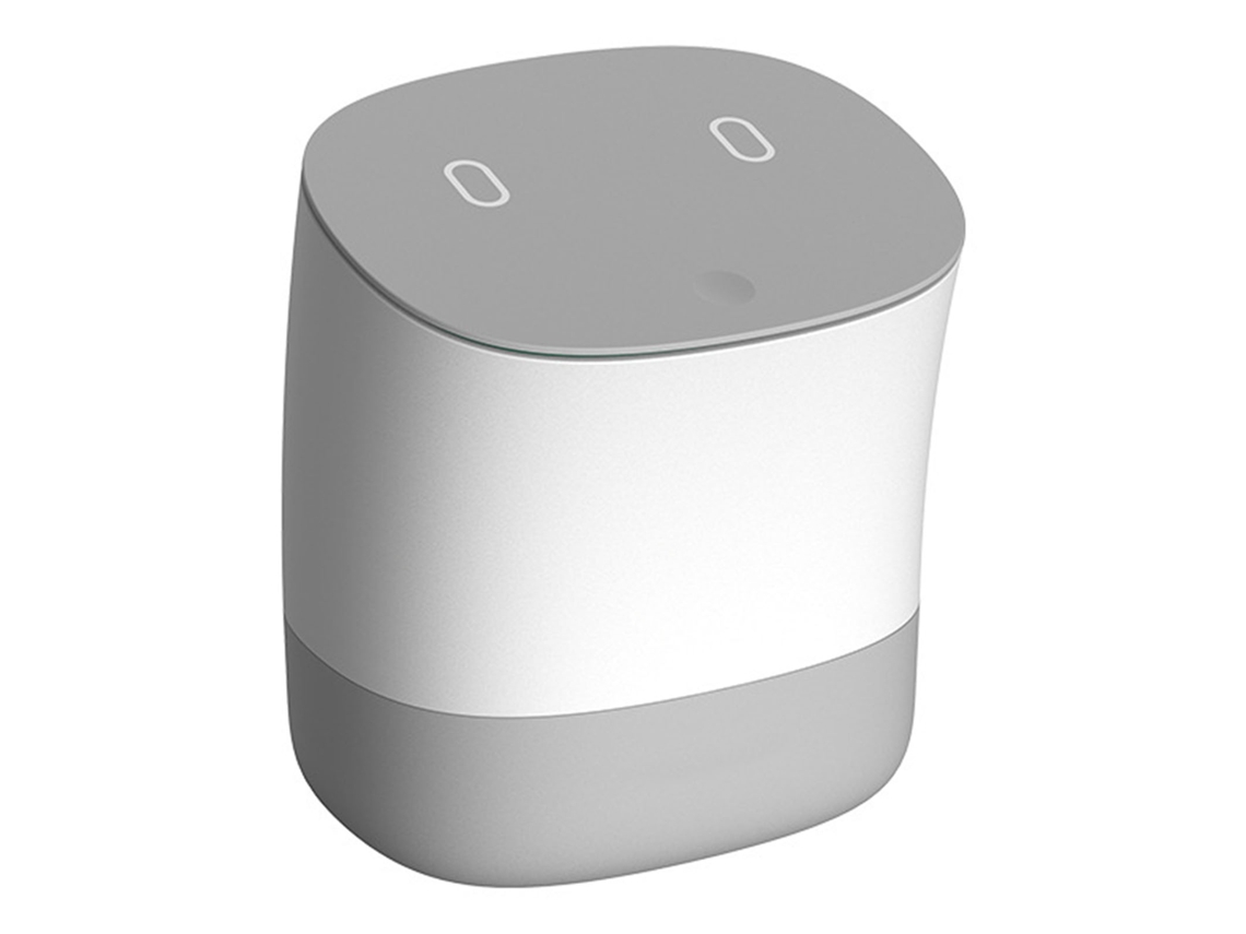 Lixeira de Mesa Mini com Tampa Plástica Cinza S/MARCA