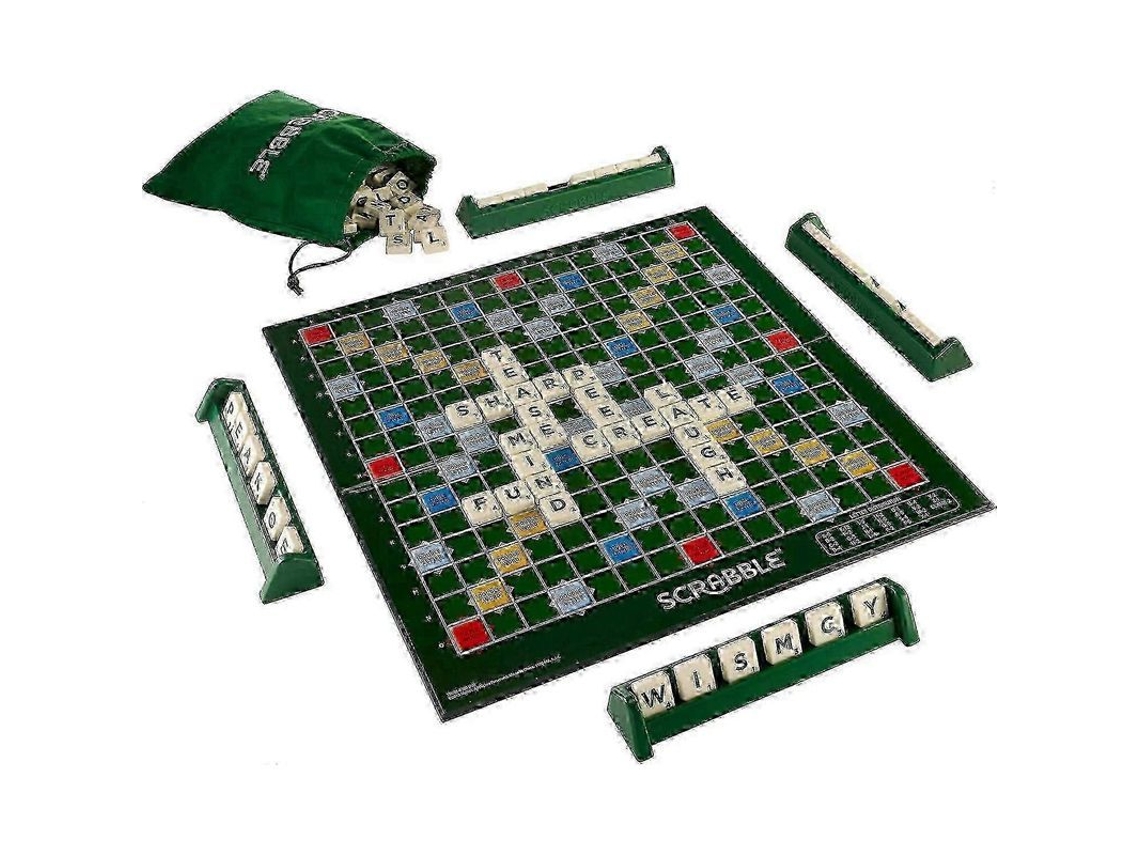 2026 juego de Scrabble de Lujo Con Fichas de Bloqueo para La Diversión Familiar Hf