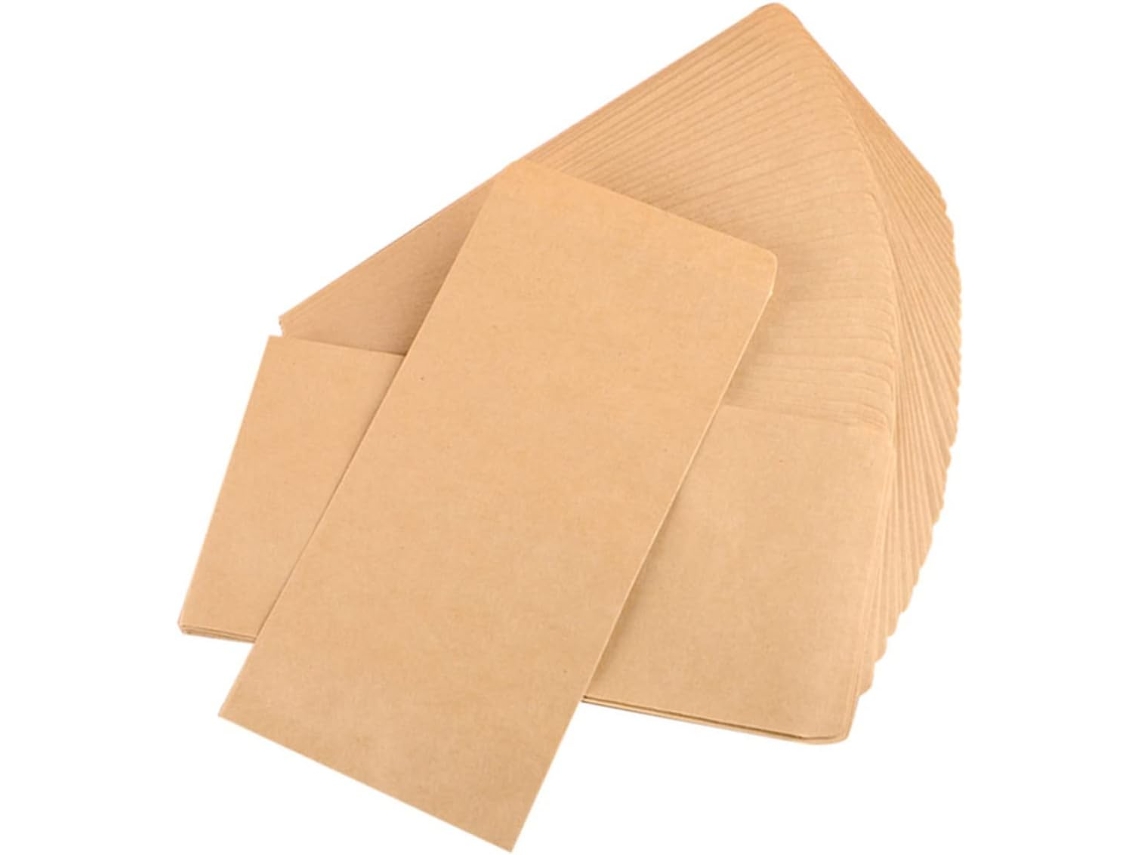 Envelopes De Papel Kraft 17,5cm Cáqui Clássico
