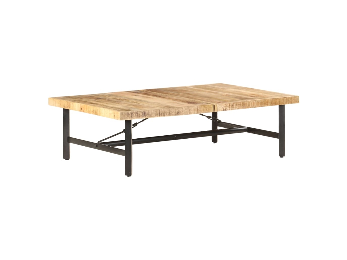 Vidaxl Mesa De Centro 142x90x42 Cm Madeira De Mangueira Maciça