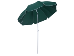 Guarda sol Octogonal de Jardim Inclinável Ø 2 M de Metal Verde Poliéster Ge