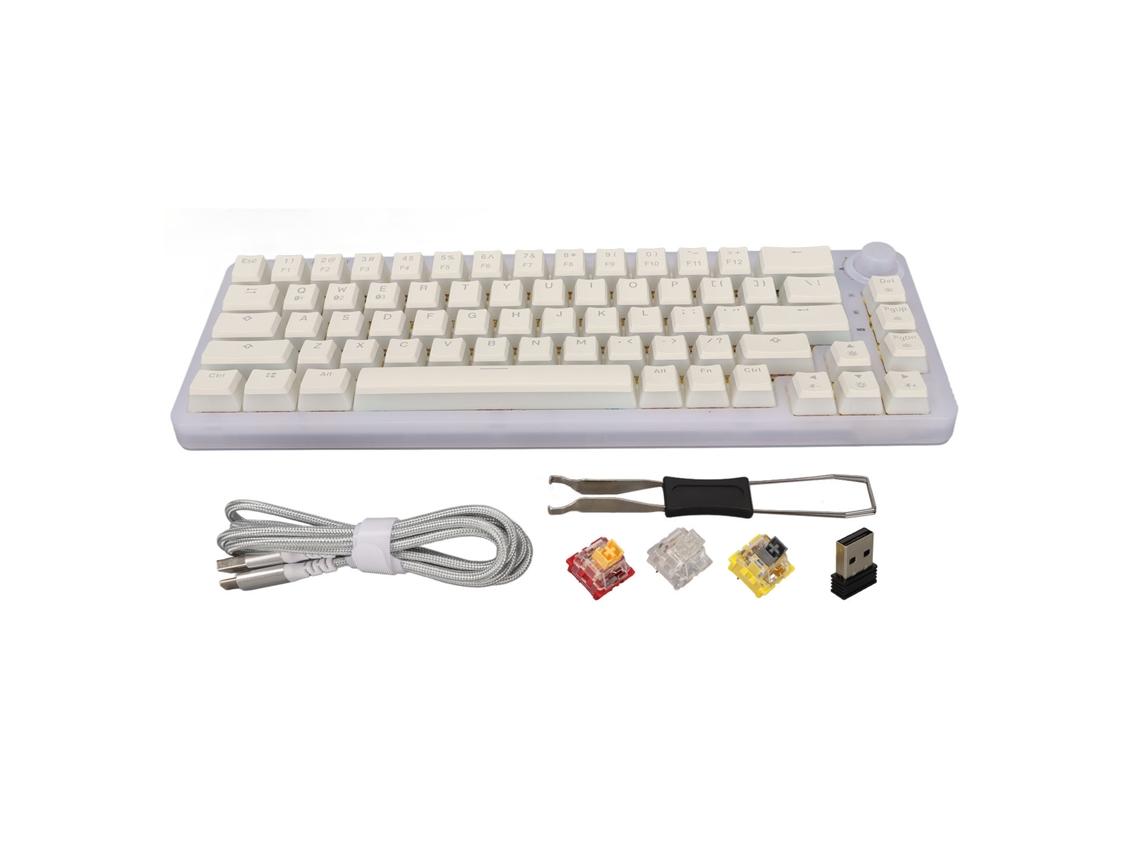 Teclado Mecânico Gaming LAXISCREED Bluetooth Rgb 2.4g