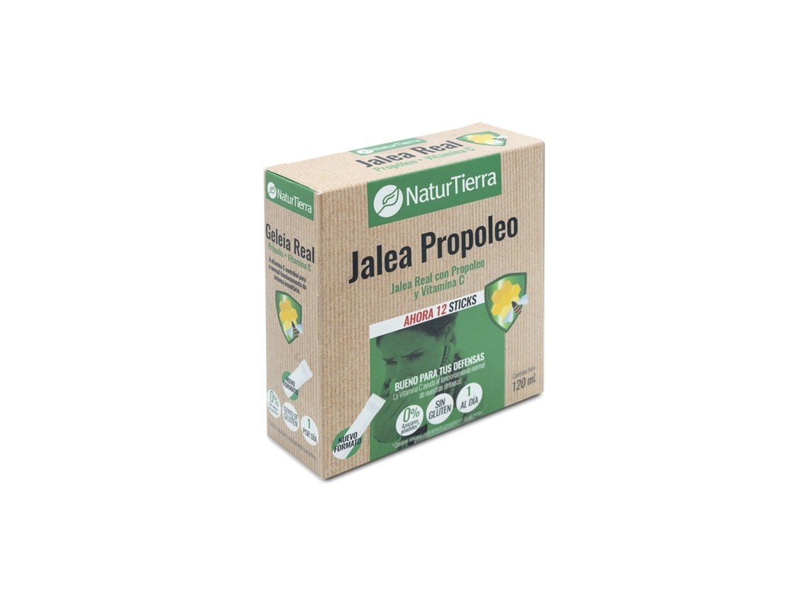 Geleia Real Com Própolis Vitamina C, 12 Sticks. Naturezaterra