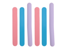 Conjunto de 6 espátulas de silicone antiaderentes e reutilizáveis para cera, ideais para misturar produtos cosméticos, máscaras faciais, depilação e amostragem.