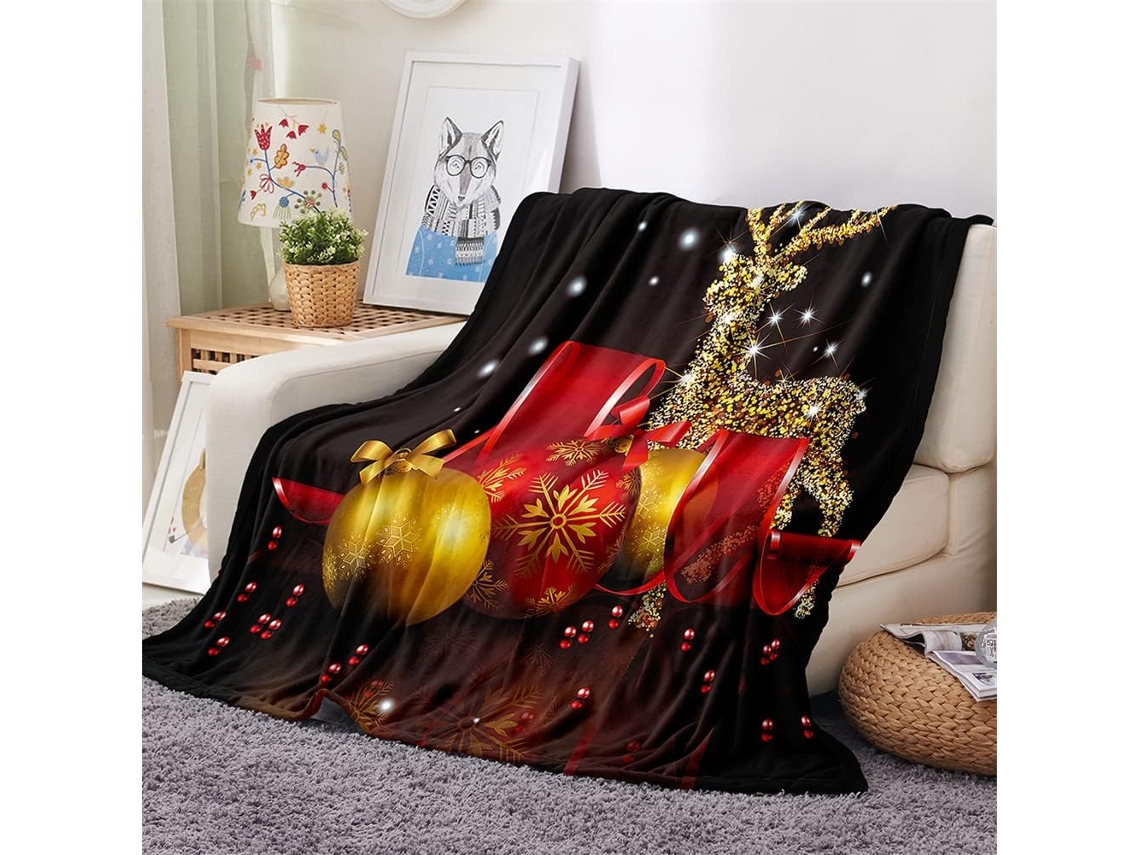 Manta de Flanela Fansu com Estampa 3d Quente e Macia Microfibra para o Inverno Ideal Cama Ou Sofá Adequada Adu