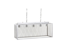 Luminária de Teto em Metal Cinza, 79x26x120cm ALEXANDRA HOUSE LIVING