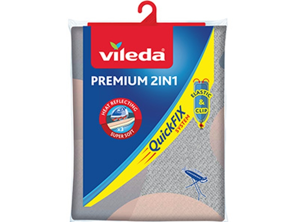 Capa Tábua de Engomar VILEDA Premium Metaliz (Outlet Grade A)